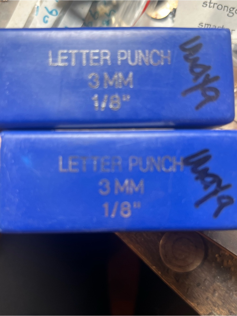 Do you make jewelry ? Handstamped letters Metal Letter Stamp Set. Upper & lower - Picture 5 of 7